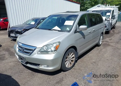 2005 Honda Odyssey Touring из США, поврежденный, VIN 5FNRL38835B019368